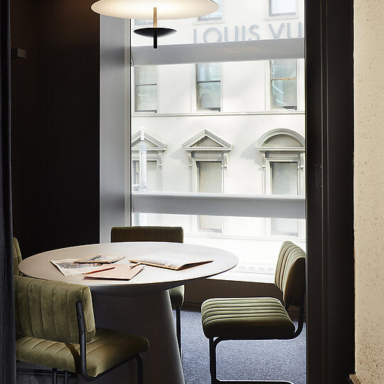 Interior photograph of Johnson Partners by Prue Ruscoe