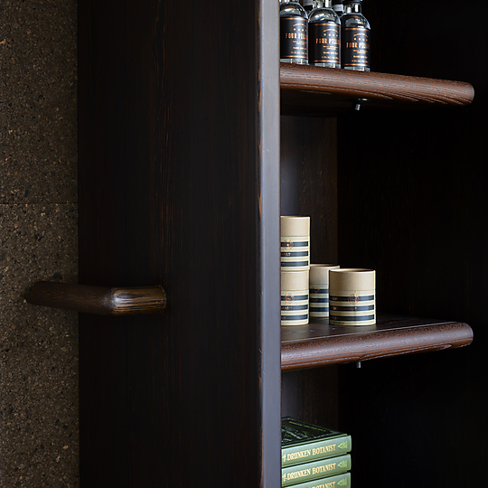 Interior photograph of Four Pillars Laboratory - Gin Shop by Anson Smart