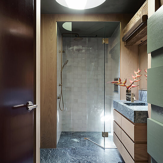 Interior photograph of Troye Sivan House by Anson Smart