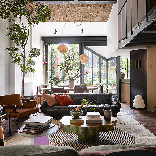 Interior photograph of Troye Sivan House by Anson Smart 