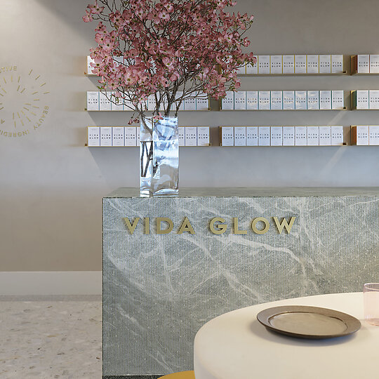 Interior photograph of Vida Glow HQ by Anson Smart