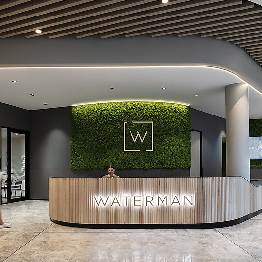 Interior photograph of Waterman Business Centre Eastland by Nicole England