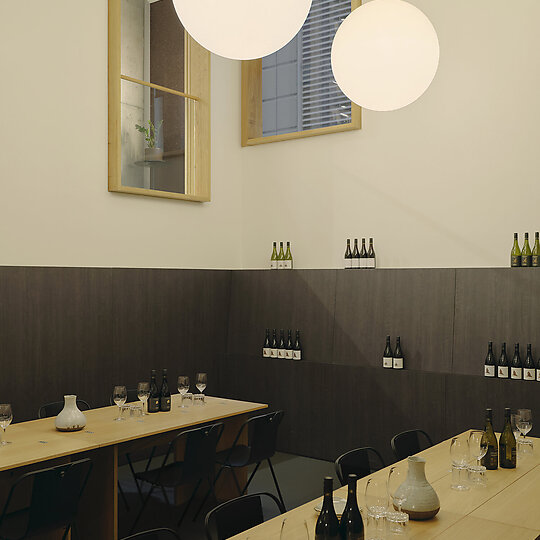 Interior photograph of Handpicked Wines Melbourne by Tom Ross