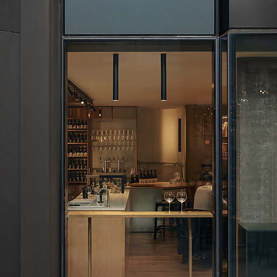 Interior photograph of Handpicked Wines Melbourne by Tom Ross