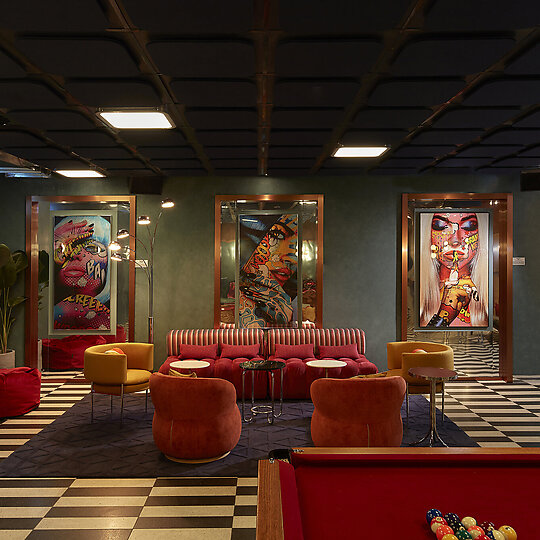 Interior photograph of Ovolo South Yarra Hotel by Sean Fennessy