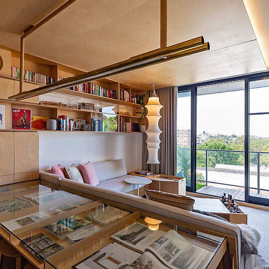 Interior photograph of beaCHalet by Guy Wilkinson Photography