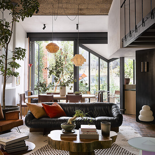 Interior photograph of Troye Sivan House by Anson Smart