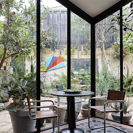 Interior photograph of Troye Sivan House by Anson Smart