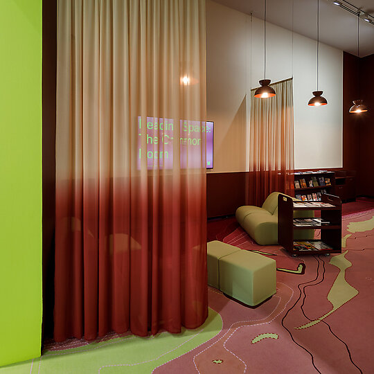 Interior photograph of Who's Afraid of Public Space? by Andrew Curtis