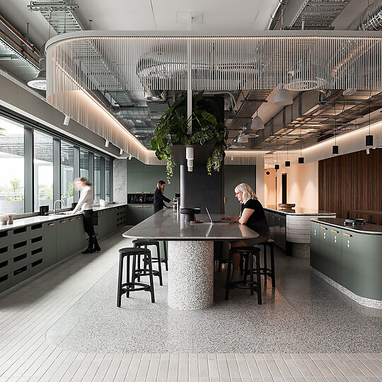 Interior photograph of ABN Headquarters, Leederville by Dion Robeson