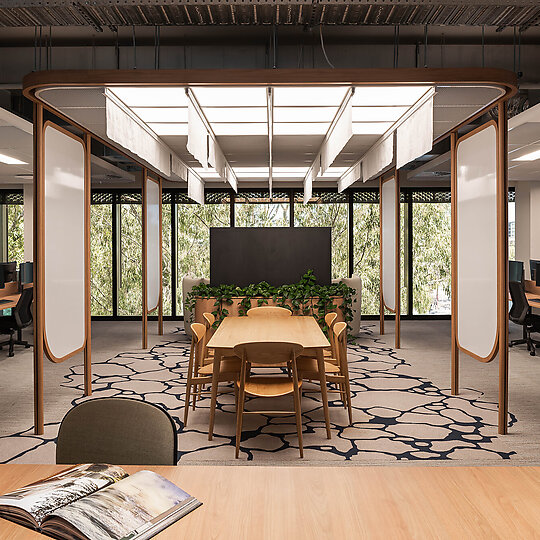 Interior photograph of ABN Headquarters, Leederville by Dion Robeson