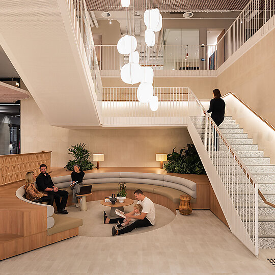Interior photograph of ABN Headquarters, Leederville by Dion Robeson