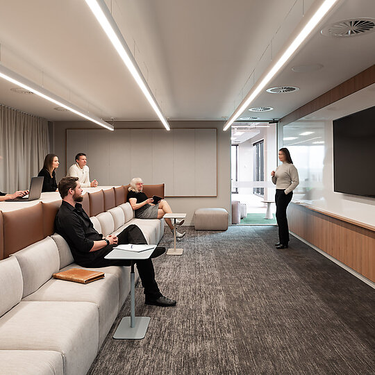 Interior photograph of ABN Headquarters, Leederville by Dion Robeson