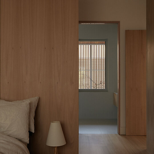 Interior photograph of Courtyard House by Tom Ross