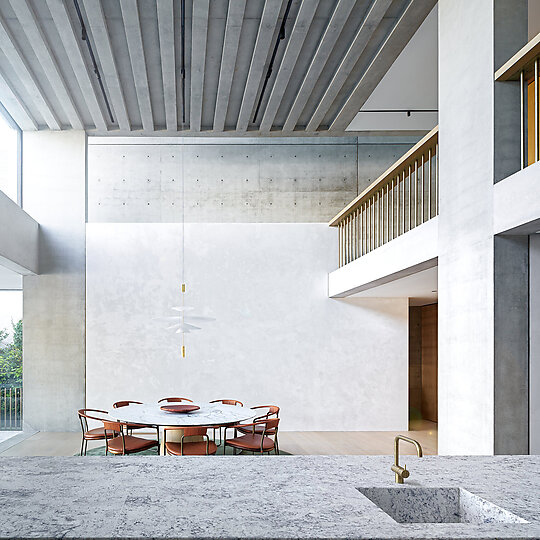 Interior photograph of Lavender Bay House by Justin Alexander