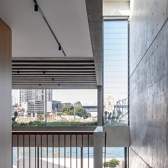 Interior photograph of Lavender Bay House by Justin Alexander