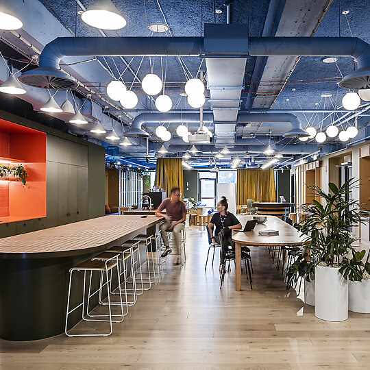Interior photograph of Elmo Workplace by Tom Blachford