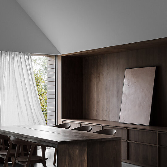 Interior photograph of Walnut House by Timothy Kaye