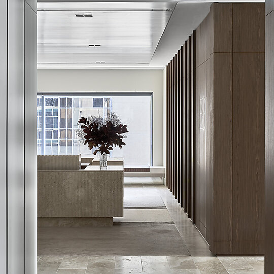 Interior photograph of Boutique Office Fitout by Peter Clarke Photography
