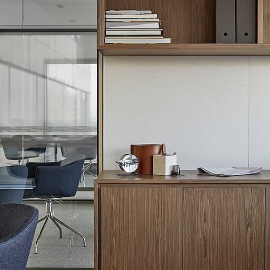 Interior photograph of Boutique Office Fitout by Peter Clarke Photography