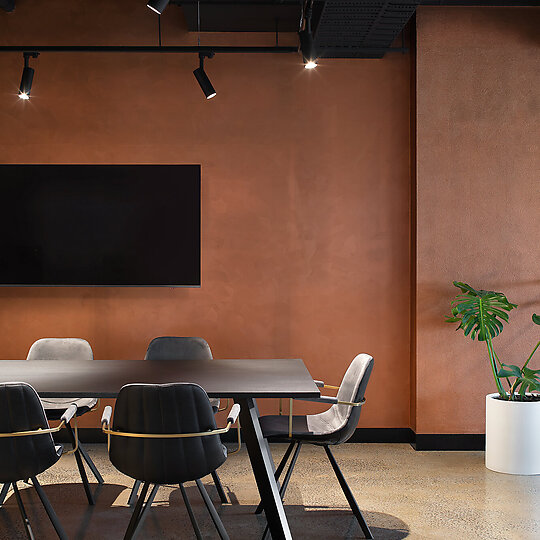 Interior photograph of VCON New Workplace by Emily Bartlett Photography