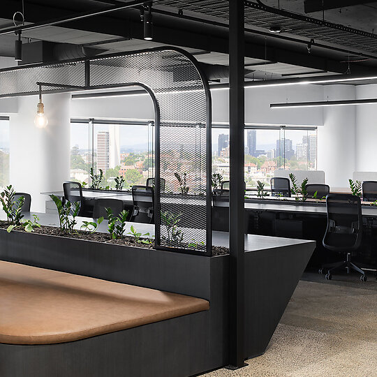 Interior photograph of VCON New Workplace by Emily Bartlett Photography