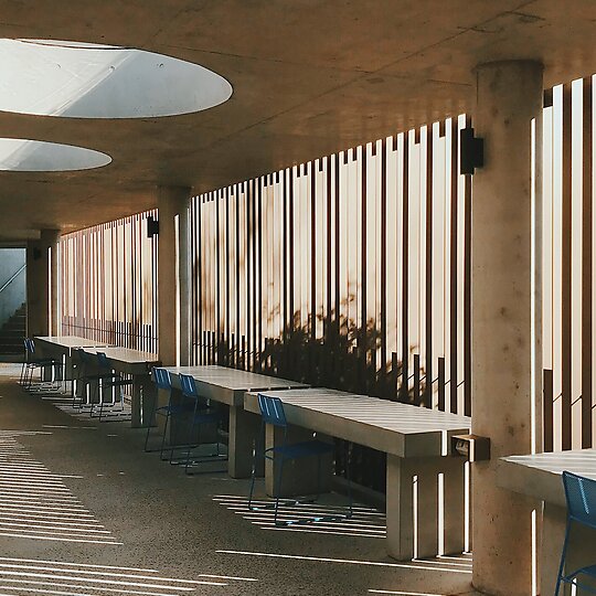 Interior photograph of Margaret Bailey Building, Ascham School by Nicholas Souksamrane