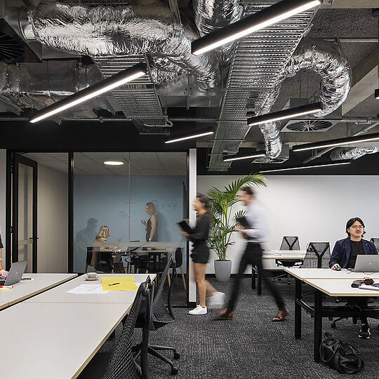 Interior photograph of Dexus Place, 80 Collins Street by Nicole England