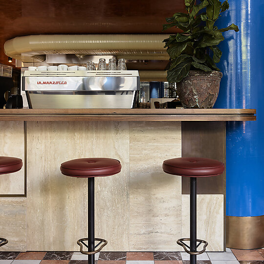 Interior photograph of Square & Compass by Anson Smart