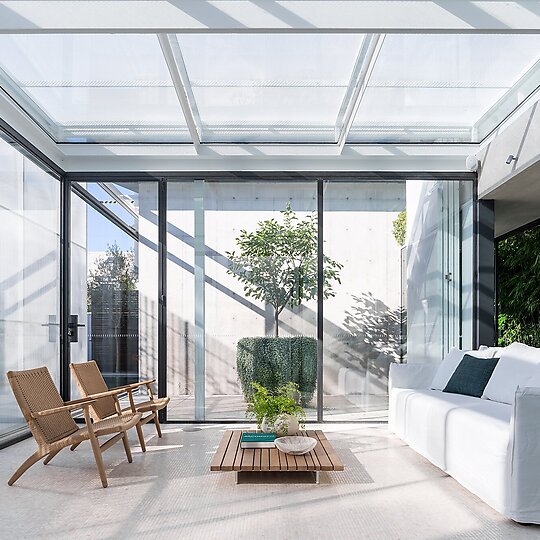 Interior photograph of Woollahra Terraces by Justin Alexander