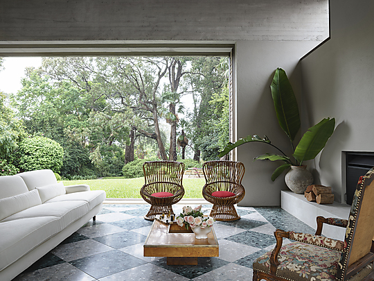 Interior photograph of Garden House by Anson Smart
