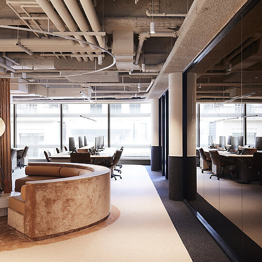 Interior photograph of Johnson Partners by Prue Ruscoe