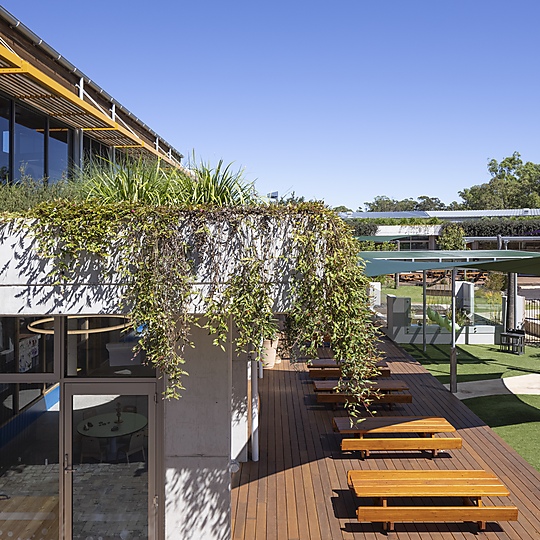 Interior photograph of Rouse Hill Chilcare by Ross Honeysett