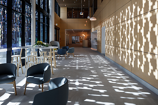 Interior photograph of The Mercy Centre, Mater Private Hospital Townsville by Andrew Rankin