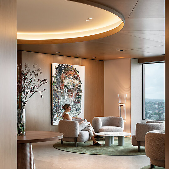 Interior photograph of Private Finance by Nicole England