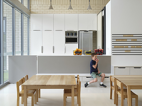 Interior photograph of Burgmann Anglican School - Early Learning Centre by Anne Stroud