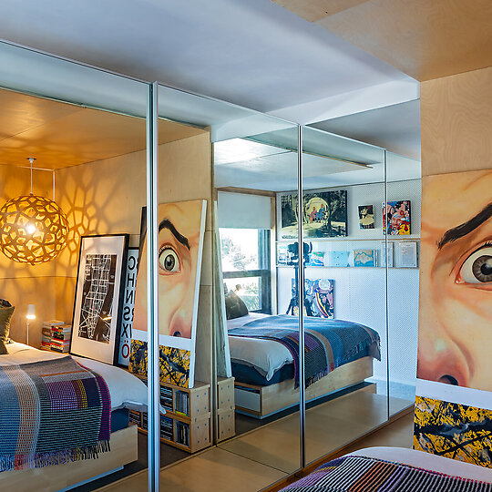 Interior photograph of beaCHalet by Guy Wilkinson Photography