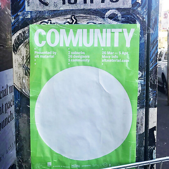 Interior photograph of COMMUNITY by alt. material by Jana Langhorst