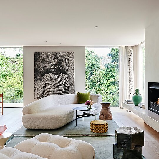 Interior photograph of RIVER House by LISA COHEN