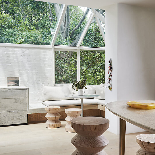 Interior photograph of RIVER House by LISA COHEN