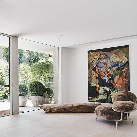 Interior photograph of RIVER House by LISA COHEN