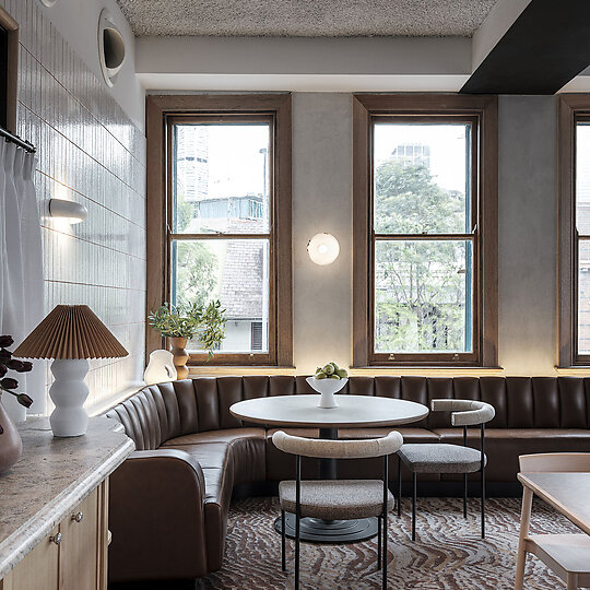 Interior photograph of Woolly Bay Hotel by Tom Ferguson