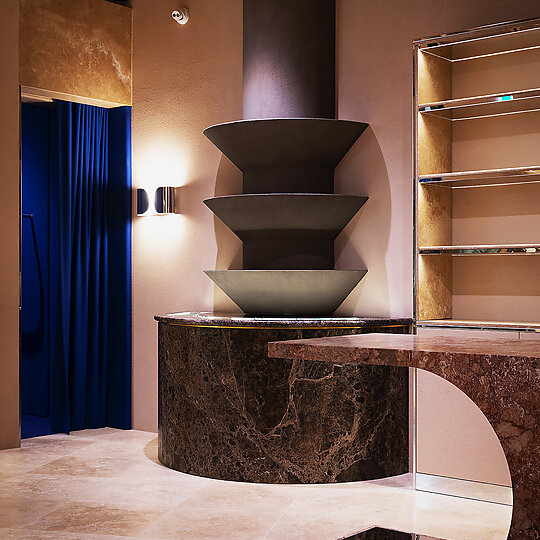 Interior photograph of GLDNN by Marcel Aucar