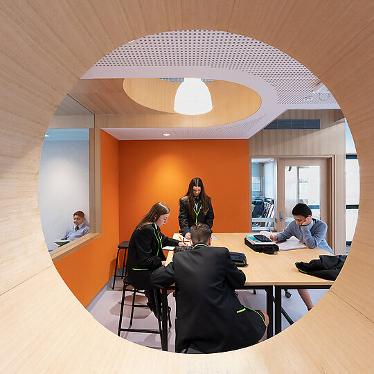 Interior photograph of Clyde and Greenvale Secondary Colleges by Tim Yi-Ting Lee