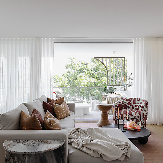 Interior photograph of Highgate Hill Residence by Brock Beazley