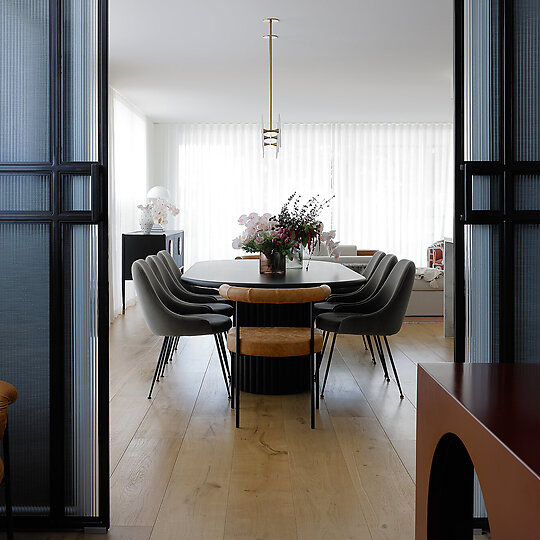 Interior photograph of Highgate Hill Residence by Brock Beazley