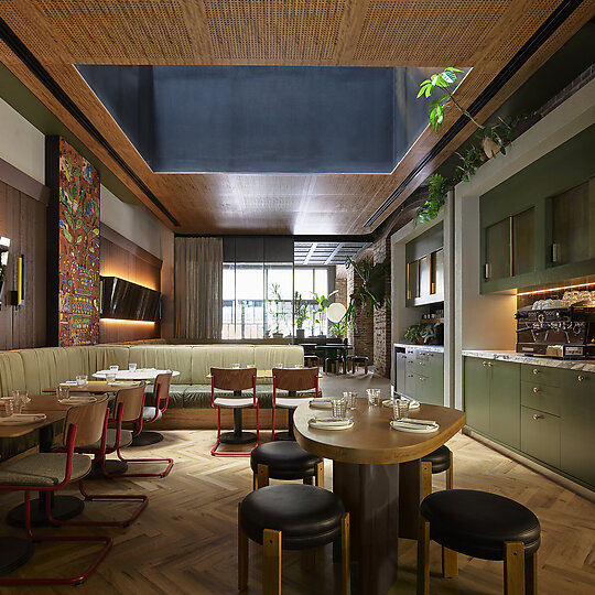 Interior photograph of Ace Hotel Sydney by Loam Photographed by Anson Smart 