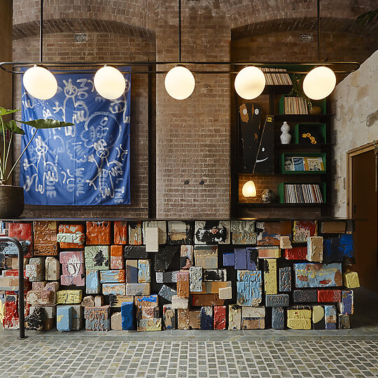Interior photograph of Ace Hotel Sydney by Ace Front Desk Photographed by Anson Smart