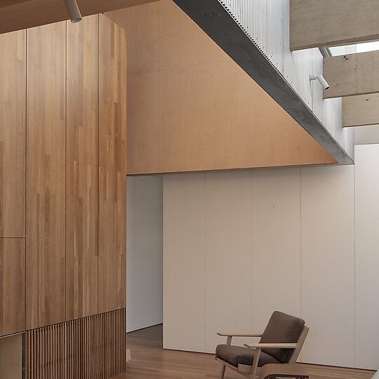 Interior photograph of AB House by Ben Hosking