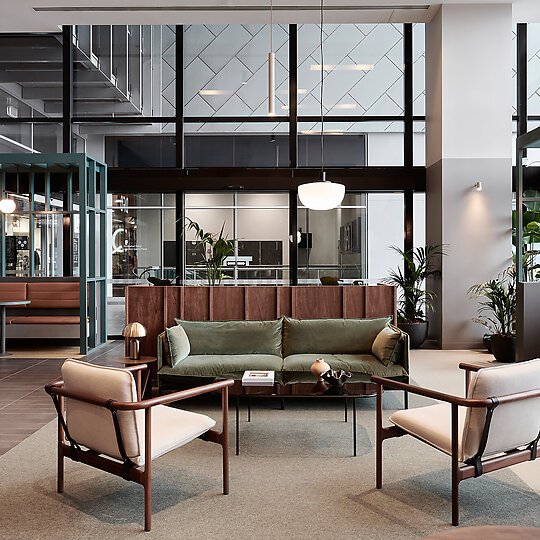 Interior photograph of South Wharf Tower Business Lounge by Eve Wilson